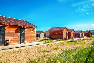 Coastal small fishing town of Teriberka.