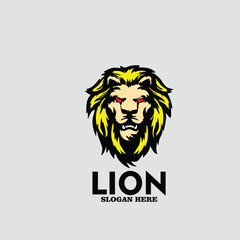 Design logo icon mascot character lion