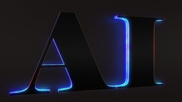 Logo for artificial intelligence Concept for machine learning and artificial intelligence
