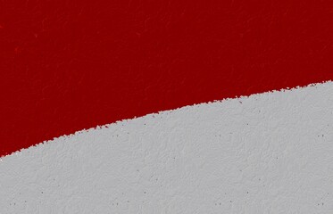 Bendera Grunge Indonesia. Bendera Indonesia dengan tekstur grunge. Goresan kuas.