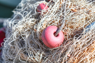 Fishing nets and floats