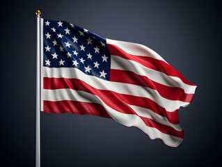 Obraz premium Textile flag of USA