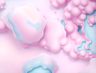 abstract pink bubbles background