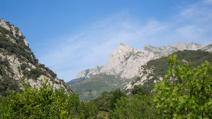 Mountain landscape on a sunny day 