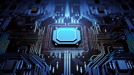 Fototapeta Central Computer Processors CPU concept,  Generative AI illustration obraz