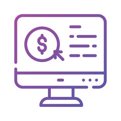 Grab this trendy accounting software icon design in editable style