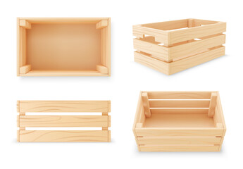3d wooden box. - 629951093