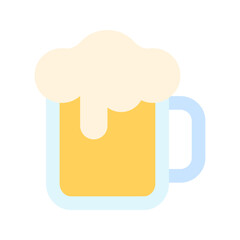 beer mug flat icon