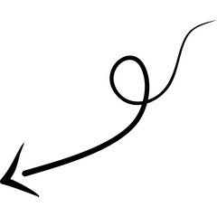 Curly Arrow Doodle 