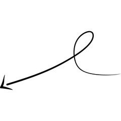Curly Arrow Doodle 