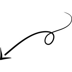 Curly Arrow Doodle 