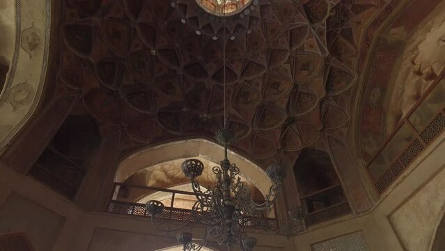 Chehel Sotoun Forty Columns Palace ceiling Isfahan Iran
