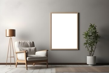 Elegant Blank Frame Mockup, generative, ai