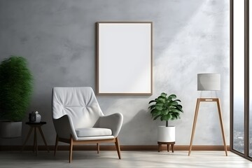 Minimalist Frame Mockup, generative, ai