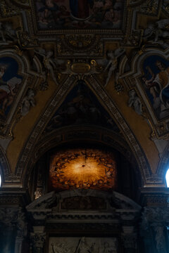 Italy, Rome, Fresco on wall in Basilica of Saint Mary Major