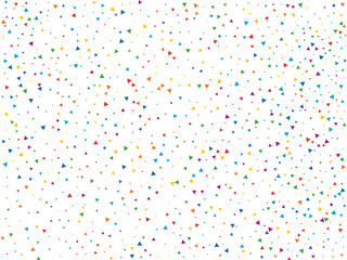 Rain of Rainbow Triangular Confetti