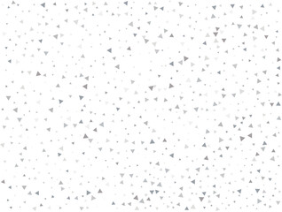 Festive Silver Triangular Confetti