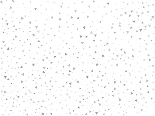 Festive Silver Triangular Confetti