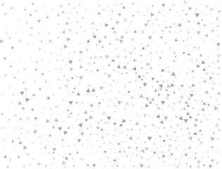 Festive Silver Triangular Confetti
