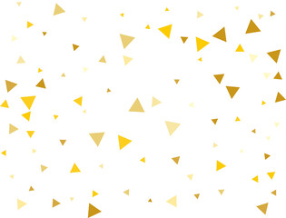 Golden Triangular Confetti