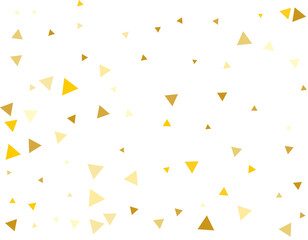 Golden Triangular Confetti