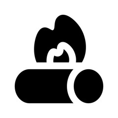 bonfire glyph icon
