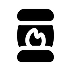 lantern glyph icon