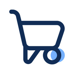 wheelbarrow filled line icon