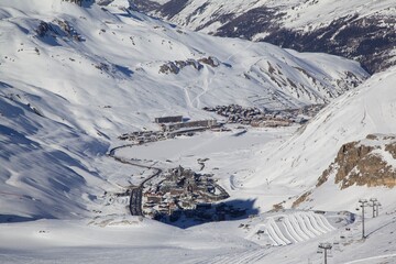 Tignes vue de haut 