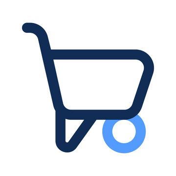 recommend clip art: wheelbarrow outline color icon