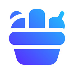 harvest basket gradient fill icon