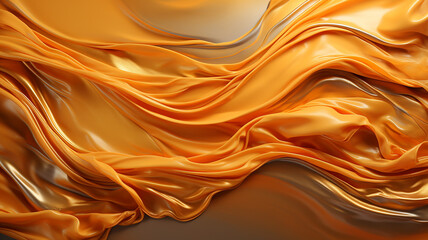Liquid gold paint abstract background. 3d rendering, 3d illustration