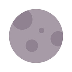 full moon flat icon