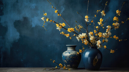 Blue jasmine bouquet background, Bright photography , HD Background - obrazy, fototapety, plakaty