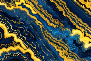 Blue and Yellow Marble texture 