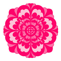 Abstract ornament. Coloful vector illustration. Mandala design.