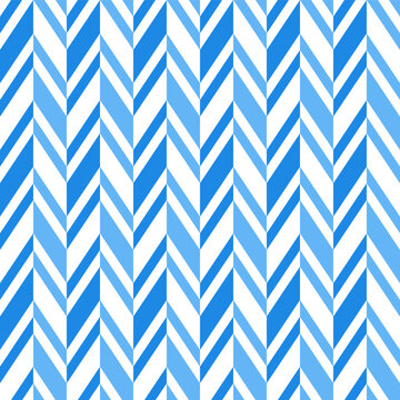 Blue herringbone pattern. Herringbone vector pattern. Seamless geometric pattern for clothing, wrapping paper, backdrop, background, gift card. © hchedgehog