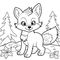 Obraz premium animals coloring pages