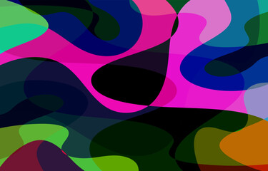 Abstract Colorful Groovy background design