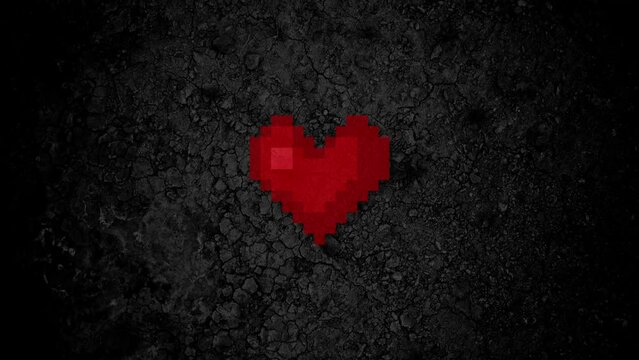 Happy Valentines Day heart animation background pattern love texture motion hearts