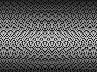 Black metal texture steel background. Perforated metal sheet.