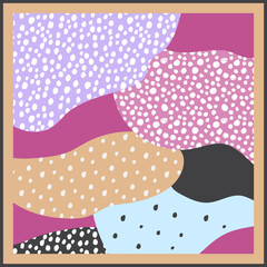 Artistic graphic design for bandana or scarf 