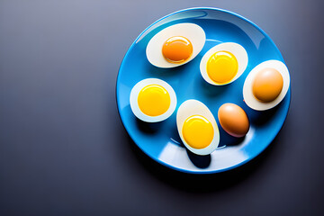 eggs in the form of a heart. Generative AI