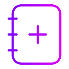 Obraz premium add gradient icon