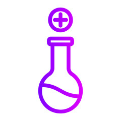 test tube gradient icon