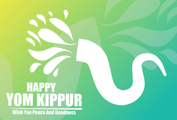 Obraz premium happy yom kippur vector illustration, suitable for web banner poster or card campaign