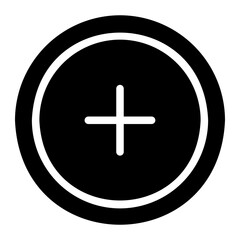 Obraz premium plus glyph icon