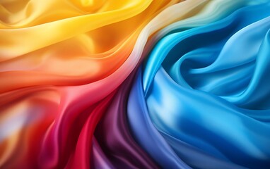 Colorful Abstract Background in Flowing Hues