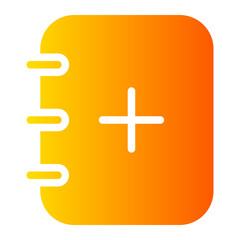Obraz premium add gradient icon