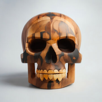 Wooden Skull 